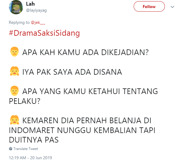 4 Drama Saksi Sidang Versi Warganet, Emang Netizen Paling Bisa Dah