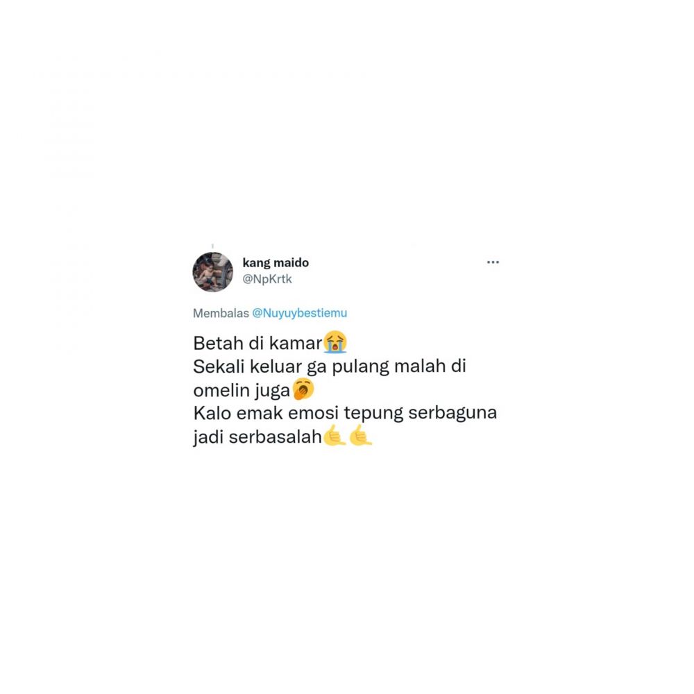 YPH - Pengalaman Warga Twitter diomelin Emak, Macem-Macem Sebabnya