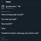 cuitan-netizen-tentang-percakapan-izin-gamasuk-kerja-ini-bikin-tepuk-jidat